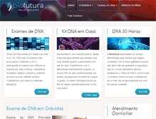 Tablet Screenshot of biofutura.com.br